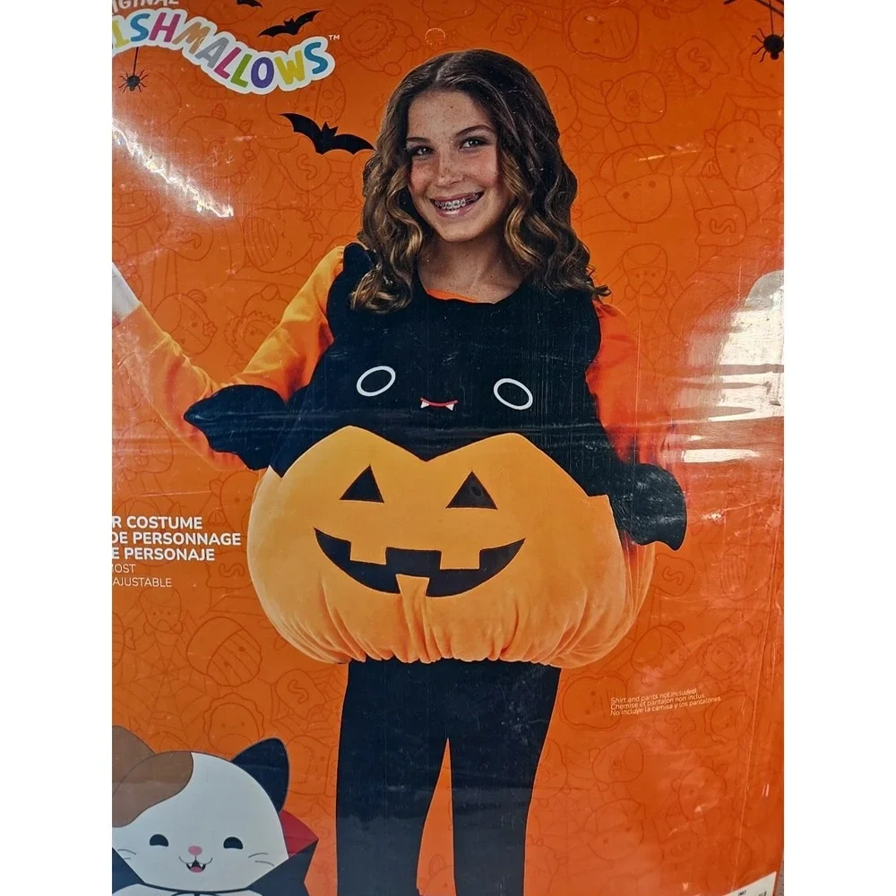 Squishmallows Child Emily Bat Jack-o-lantern Halloween Plush Pumpkin Costume 6+